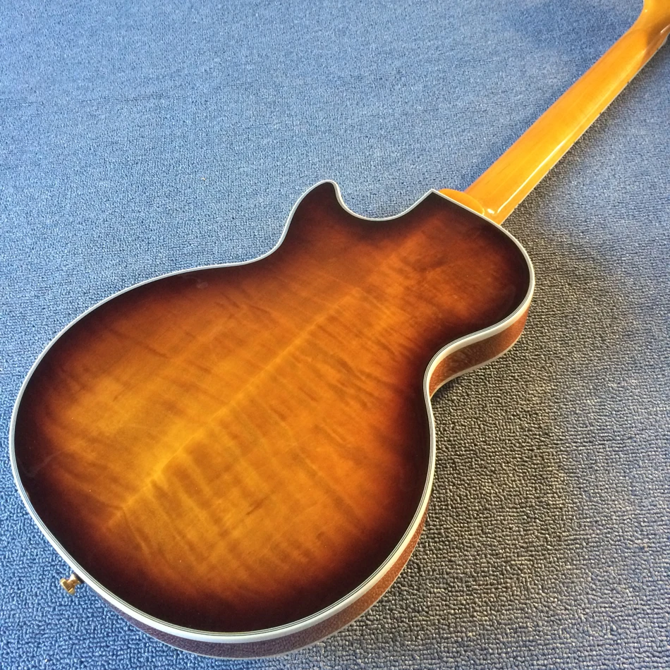 Nueva llegada Guitarra eléctrica ébano MANGO. llama Arce superior y a arco cuerpo Guitarra ¡envío gratis