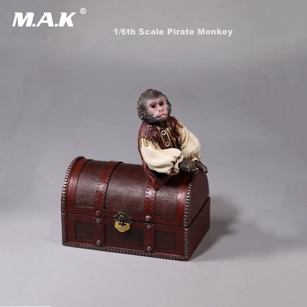 Аксессуары в масштабе 1:6 Пиратская обезьяна бочка для вина бокс с сокровищами