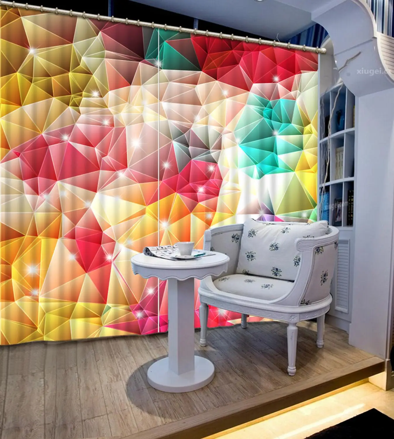 

3D Curtain Luxury Blackout Window Curtain Living Room colorful curtains Blackout curtain