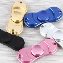 Многоцветный палец гироскоп металлический EDC алюминиевый ручной Спиннер сплав Спиннер для аутизма и СДВГ вращения Анти Стресс забавные игрушки