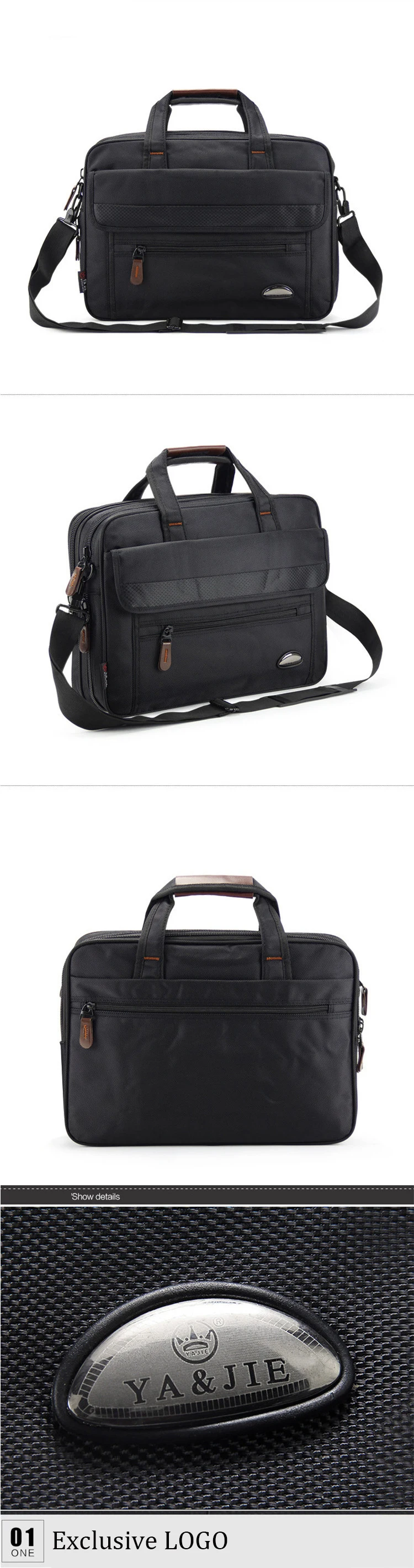 Новый Повседневный женский 15,6 дюймов кожаный портфель для ноутбука для мужчин сумка водостойкая хорошая Oxford Тканевые для путешествий