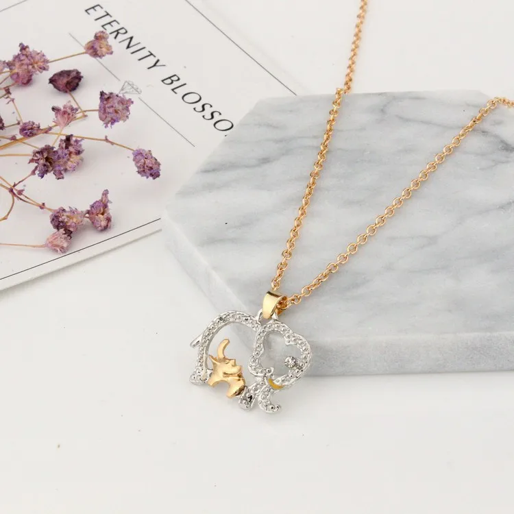 

Popular necklace female fashion cute animal elephant pendant jewelry wholesale