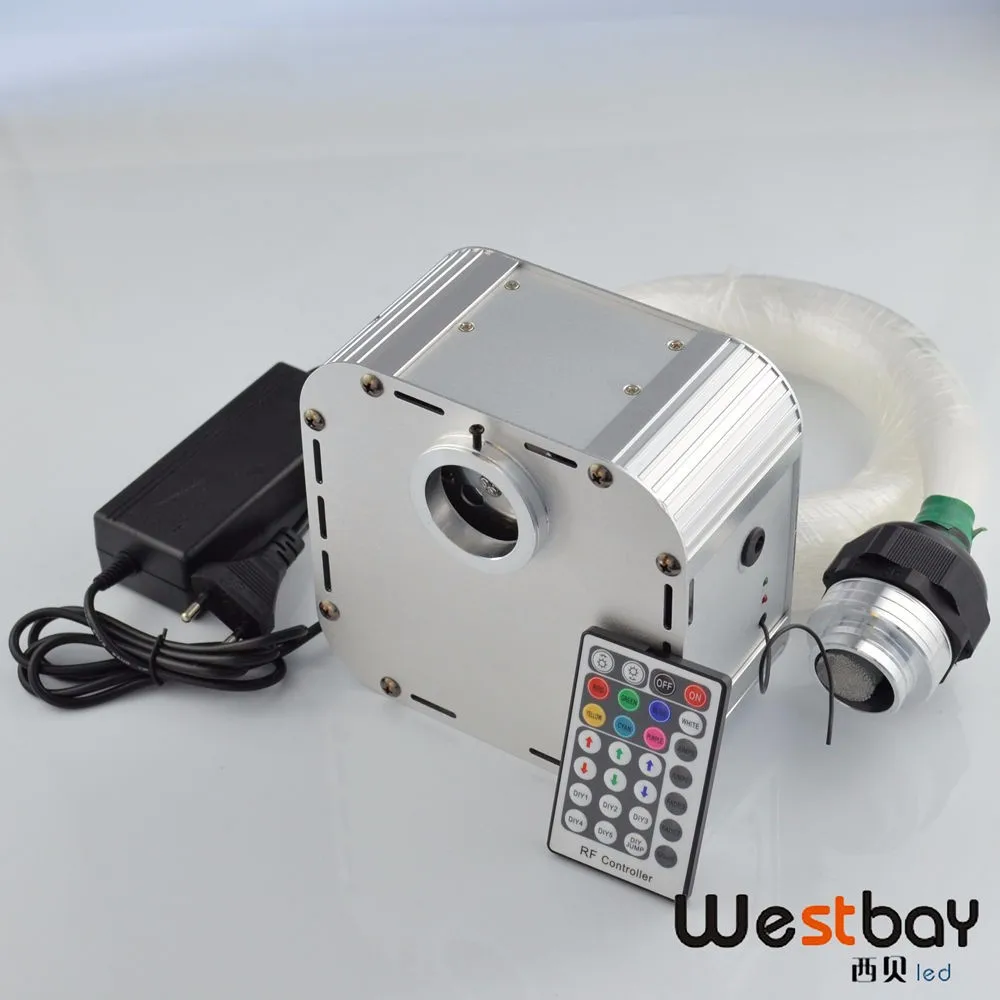 32W RGB 4-speed Twinkle LED Fiber Optic star ceiling kit light 800pcs 4m 0.75mm +28key RF remote