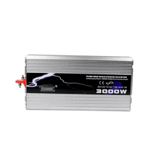 Pure Sine Wave 3000W Car Power Inverter DC 12V to AC 220V USB Car Converter 3000Watt Peak Power 6000W Solar Inverter Charger very beautiful power inverter dc 12v to 220v ac car inverter outlets with usb port charger travel portable converter for laptop