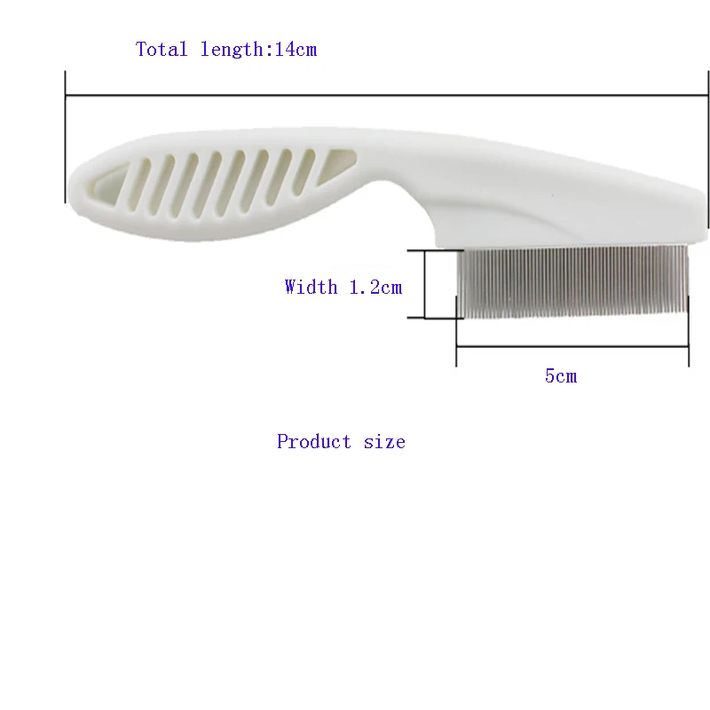 2 шт. товары для домашних собак 14*3 см размер собачья шерсть расческа от блох Нержавеющая Булавка собака кошка расческа гребень для ухода Чистый инструмент расческа для ухода ха шерстью животных