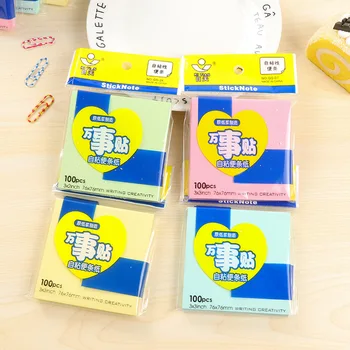 

1 Pcs Creative Note Paper Small Book Note Paper Tearable Kawaii Stickers Stationery Memo Sheets