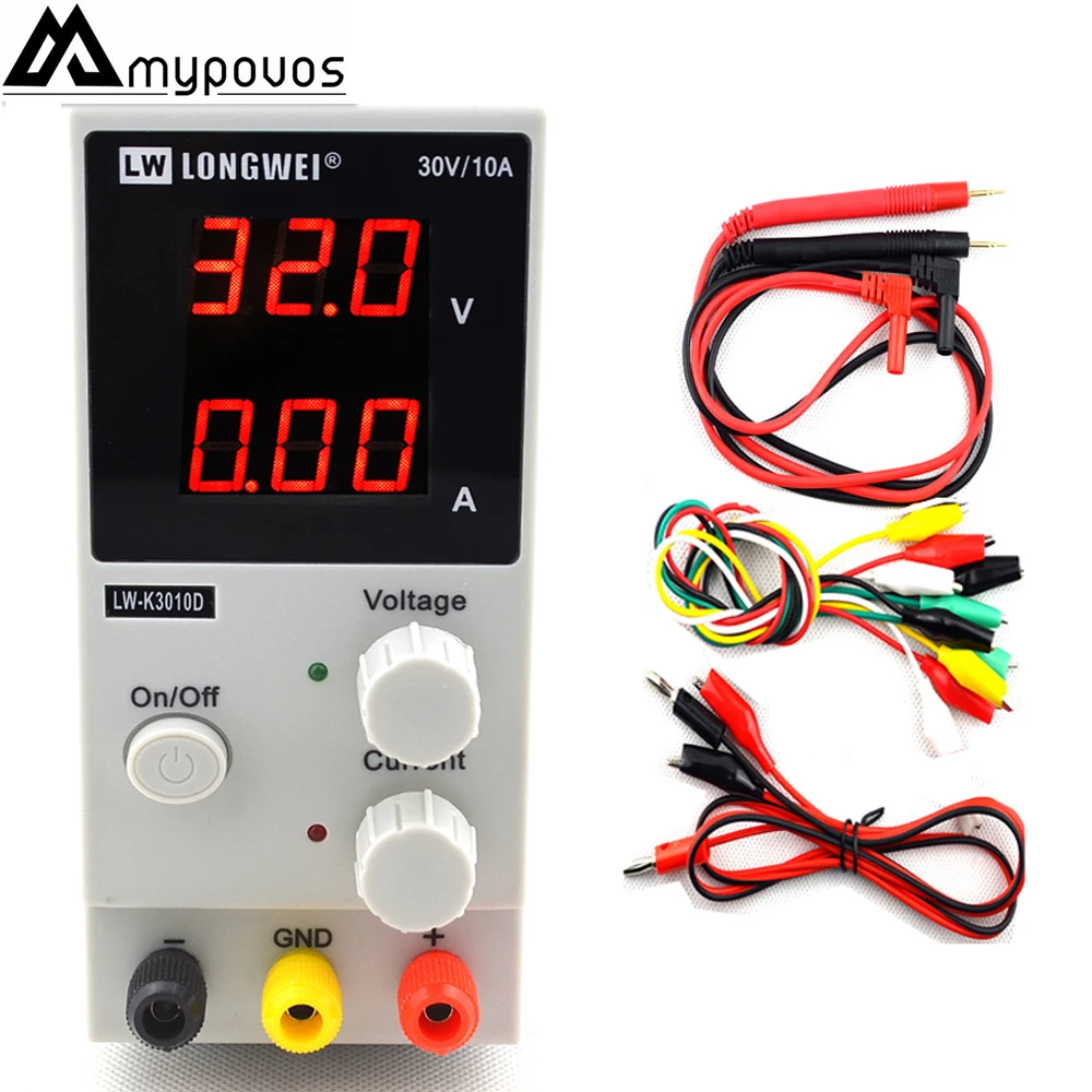 Fonte de Alimentação Reparo do Telefone v para Computador Lw k3010d Mini Digital Ajustável dc Power Supply 30v10a Comutação da 110 V 220 Portátil