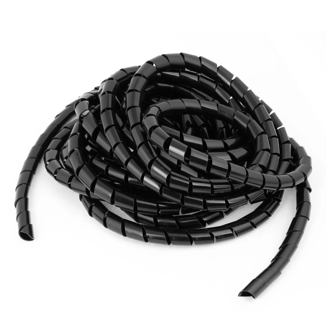 JFBL Горячая 6,5 М гибкий черный спиральный кабель с полиэтиленовой оплеткой провода обмотки трубки 12 мм