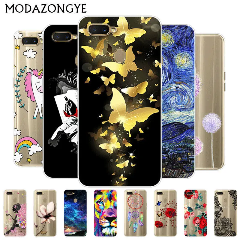 Силиконовый чехол OPPO A5S задняя крышка для cph1900 CPH 1909 OPPOAX5S OPPOA5S мягкий из ТПУ 6