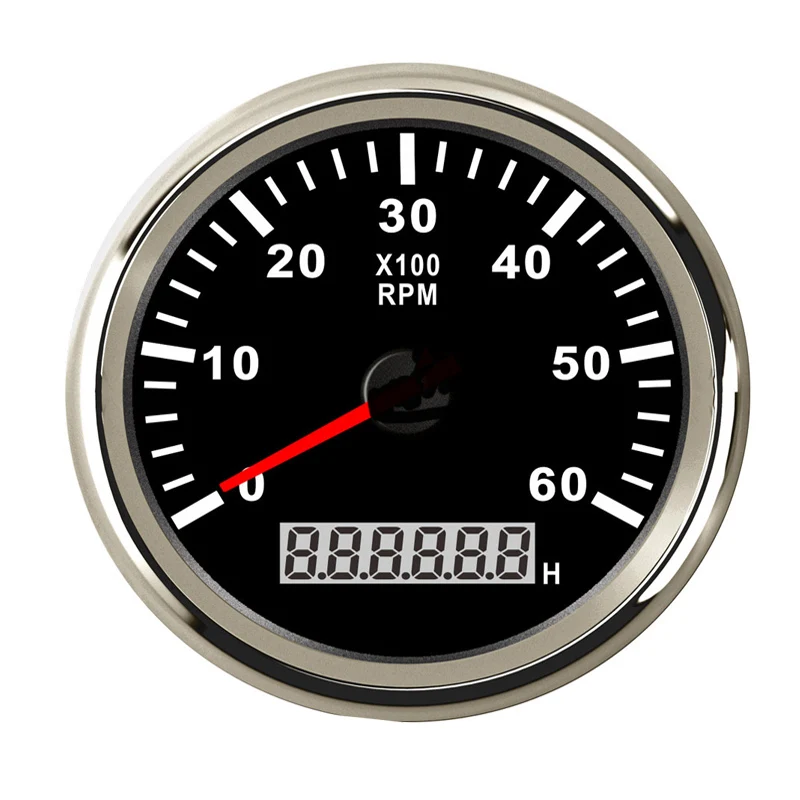 Тахометр автомобильный 85 /52 мм 6000 /8000/ 9990 об/мин|Тахометры| |