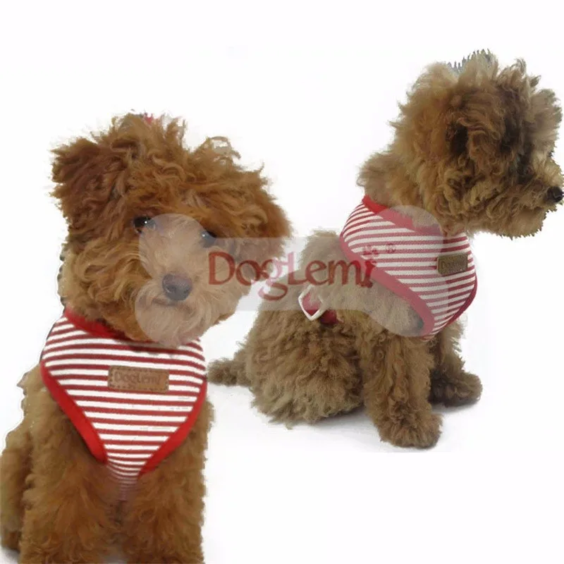 Top quality hot Soft comfortable Stripped dog harness Puppy Cat  Pet Step in Harness 2 color 5 size  (5)