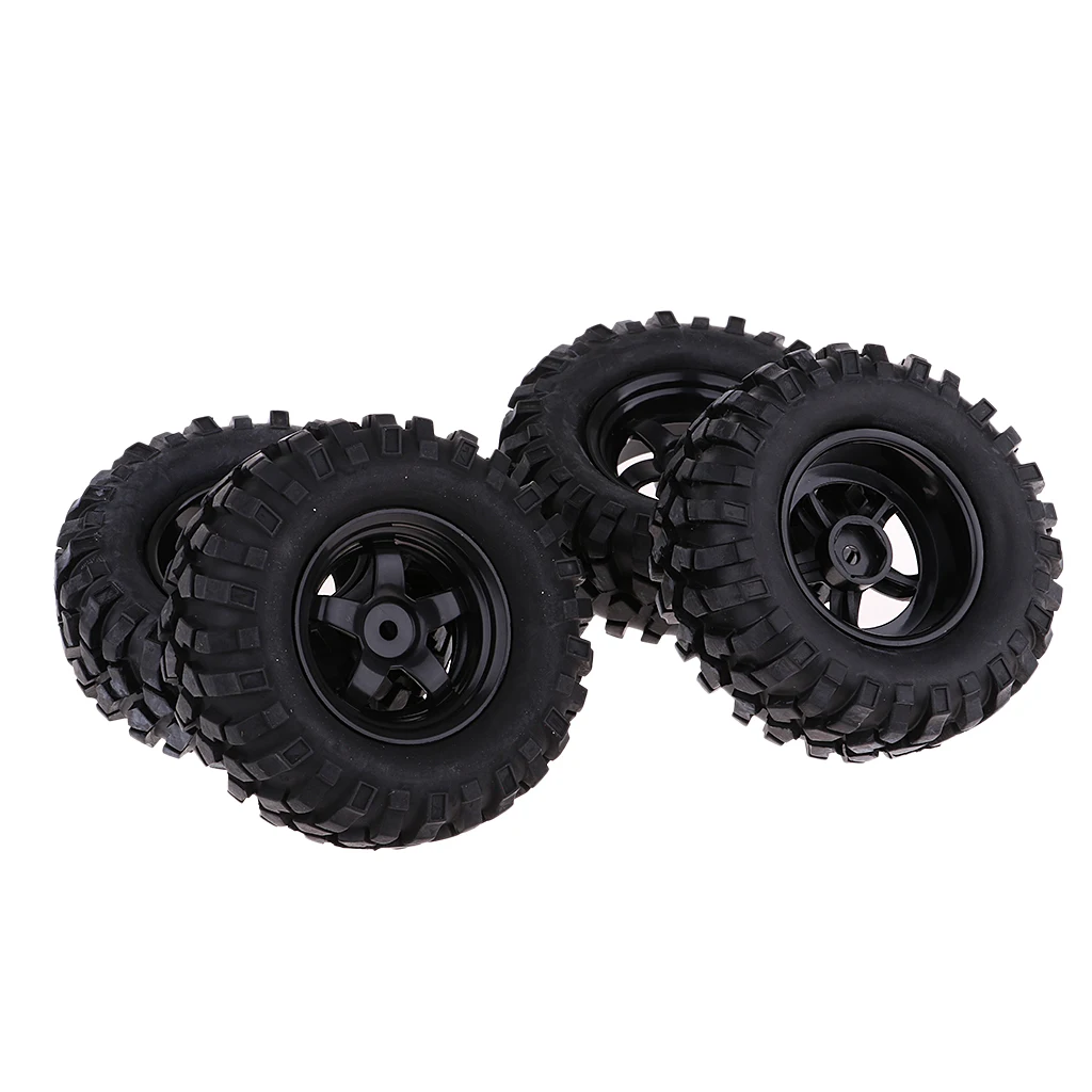 Set/4Pcs 96mm 1.9'' Wheel Tires Tyre for D90 F350 SCX10 1:10 RC Rock Crawler Car Truck Buggy Parts Accessories
