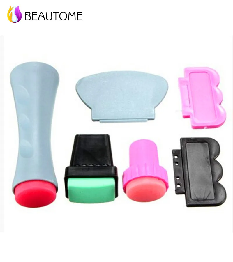 Pro New Style Nail Art Stamping Stamp Tools Scraping Knife 6 Sets