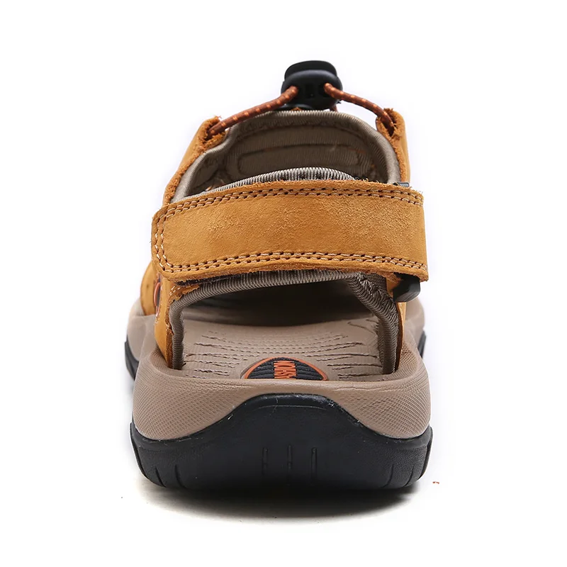 Mens Gladiator Sandals Men Shoes Sandals Summer Genuine Leather Crocse-shoes Sandalias Hombre Sandles flip flops slippers Beach