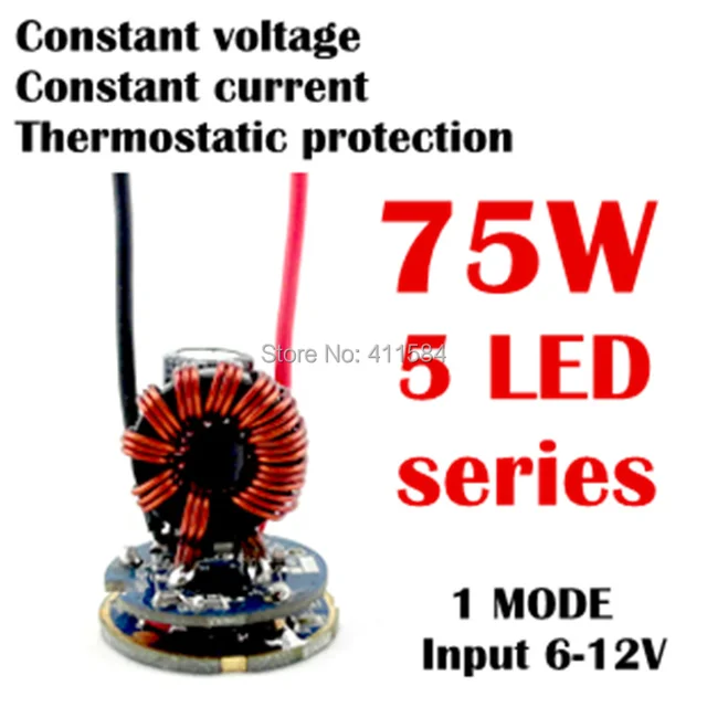 26mm 5 led series 1mode constant voltage current thermostatic26mm 5 led series 1mode constant voltage current thermostatic protection searchlight car lights high power driver circuit board