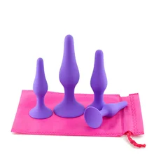 Newly 4 Pcs/Set Adult Sex Toys Butt Plugs Silicone Anal Ass Sex Trainer Kit Masturbator Tools 19ing