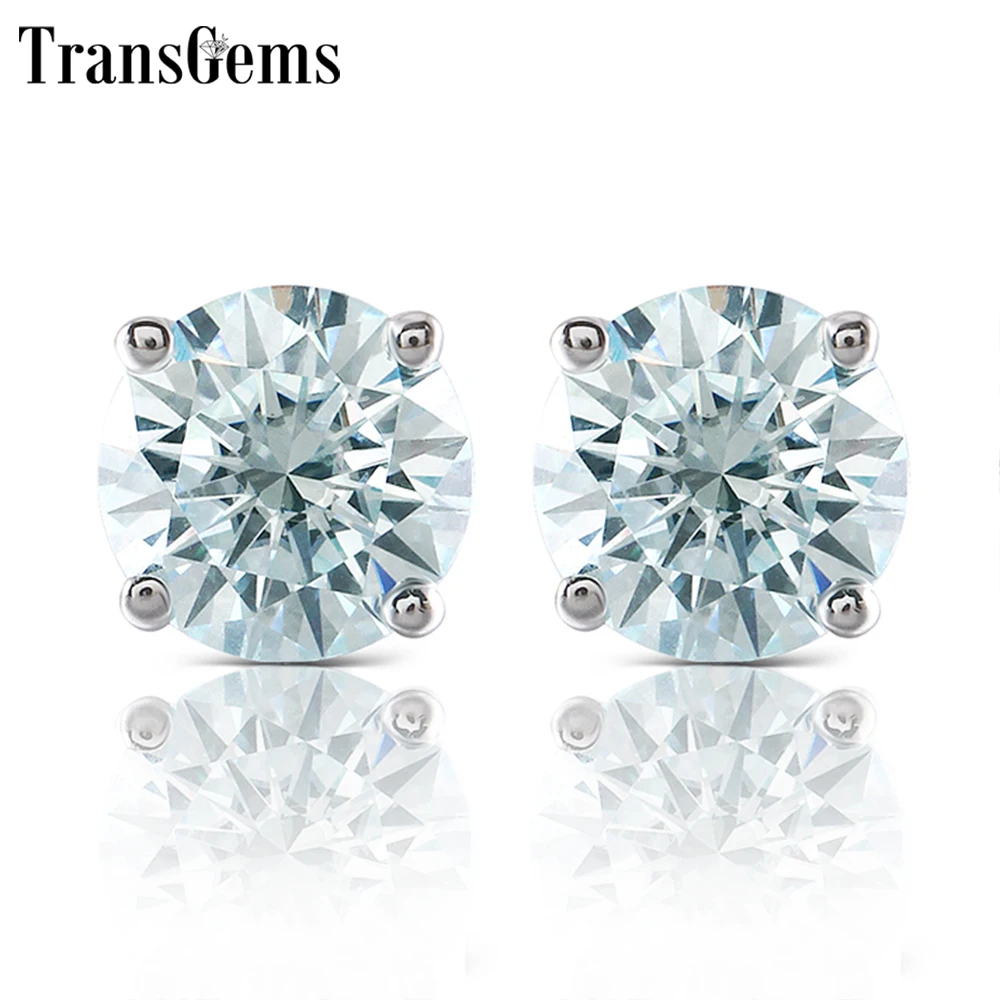 moissanite errings slight blue (1