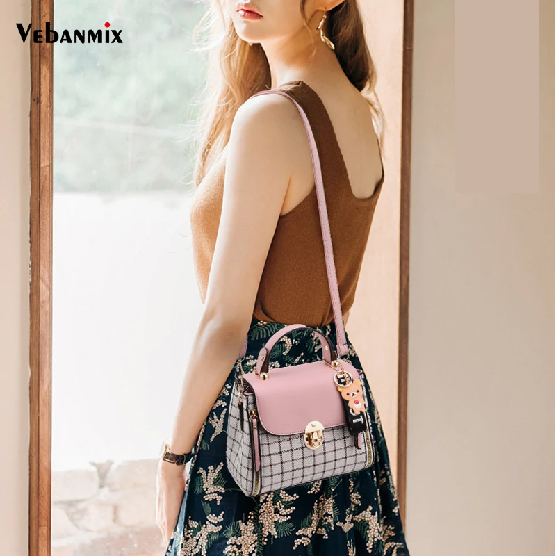 Vebanmix الأزياء حقيبة كتف المرأة مصمم حقيبة يد فاخرة حقائب النساء الحلو الفتيات خليط رسول Crossbody حقيبة للنساء