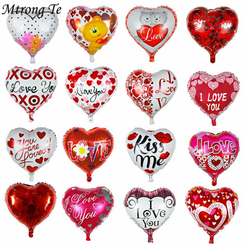 

18inch heart foil balloons wedding Valentine's Days party i love you Aluminium helium balloon wedding party decoration globos
