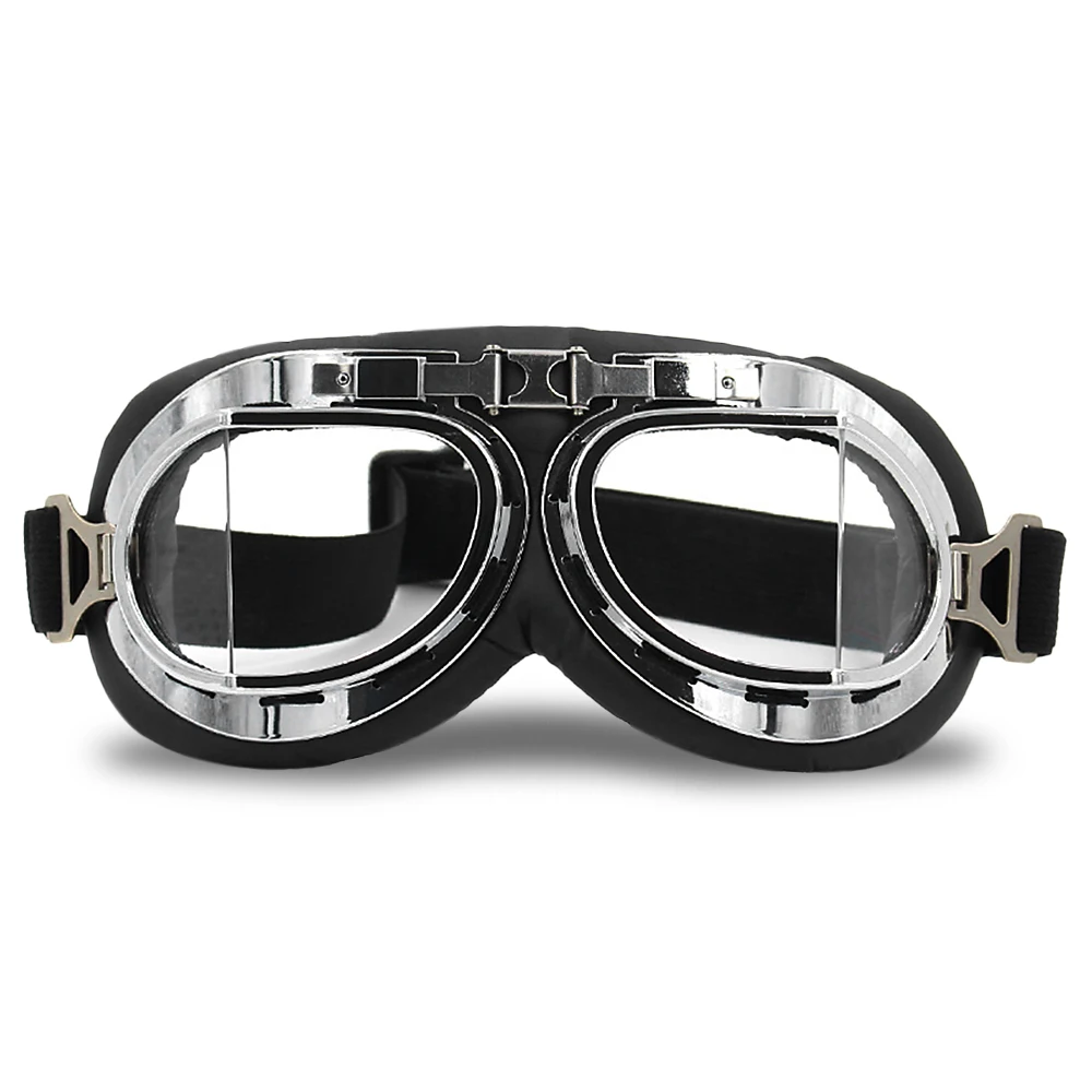 على الجليد الرجعية طيار نظارات خمر نظارات للدراجات النارية الأشعة فوق البنفسجية حماية طوي Steampunk من نظارات تزلج نظارات الرجال النساء