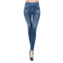 Модные зимние леггинсы с высокой талией полиэстер женские теплые утепленные/тонкие брюки джинсовые брюки карандаш женские джинсы Большие