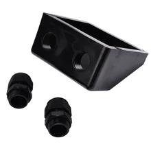 Mayitr ABS крыша панели солнечные водонепроницаемый кабельный ввод Сальниковая Коробка двойной кабельный ввод для Караван Лодка черный