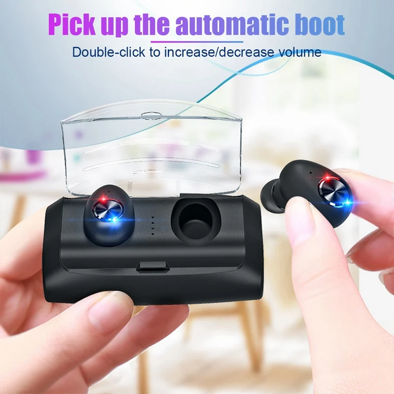 

TWS Wireless Bluetooth Earphone Stereo Earbuds Sport Headphones with Microphone Charging Case Bluetooth 5.0 Headset for Phone