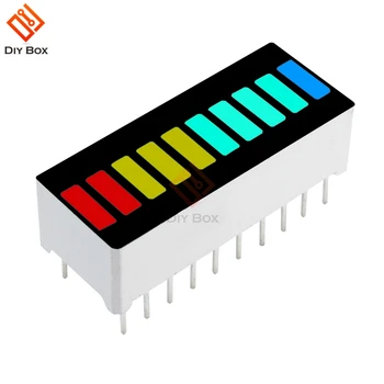 

2Pcs 10 Segment LED Bargraph Light Display Module Bar Graph Ultra Bright Red Yellow Green Blue Colors Multi-color DIY Wholesale