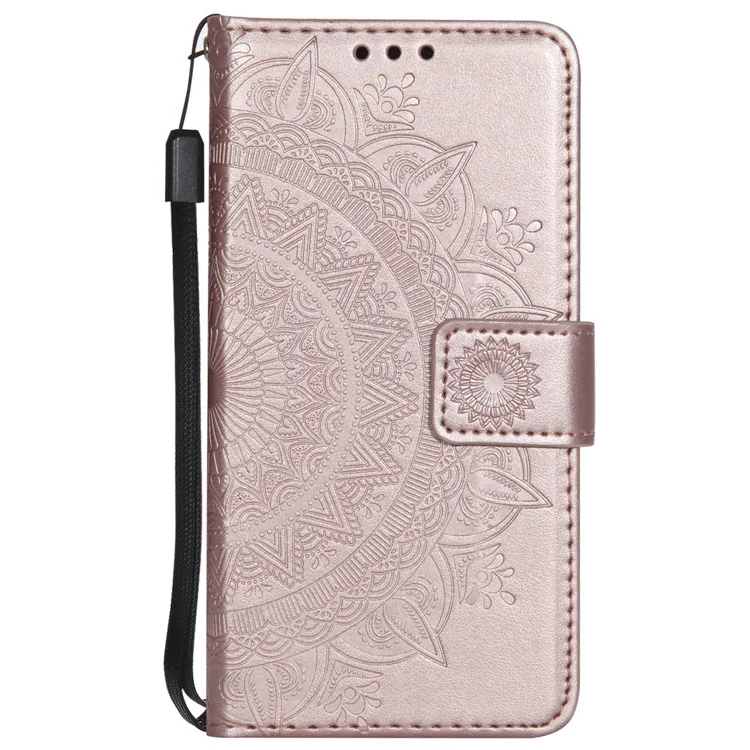 Кожаный чехол для телефона для huawei P Smart P8 P9 Lite P10 P20 P30 Lite чехол-бумажник с откидной крышкой для huawei Y3 Y5 Y6 Pro Y7 Y9 - Цвет: Rose Gold