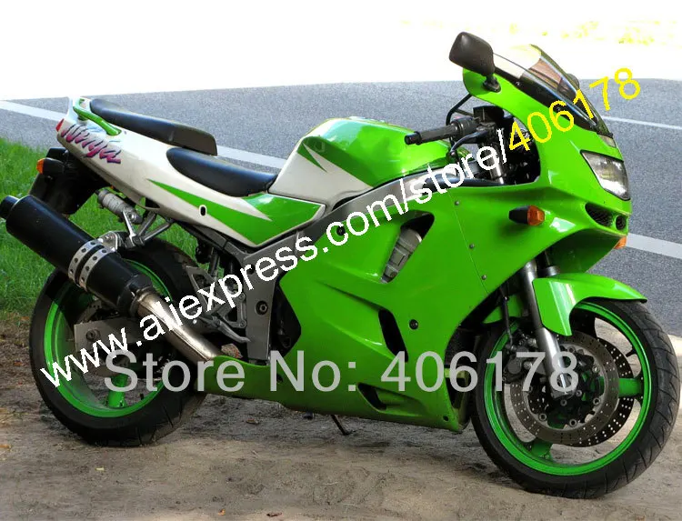 

Hot Sales,White Green ZX6R Fairing For KAWASAKI Ninja ZX6R 1994 1995 1996 1997 ZX 6R 94-97 94 95 96 97 ABS Plastic fairing set