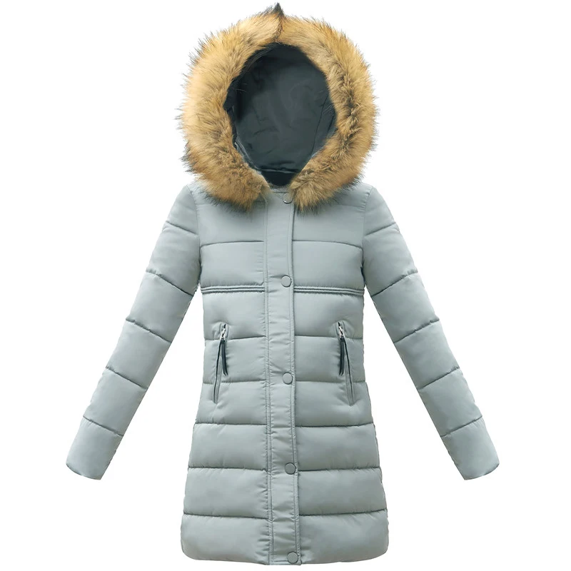 

Fake Fur Parkas Women Jacket Winter Medium Length Jacket Women Thick Snow Wear Winter Coat Lady Clothing Female Jackets Parkas