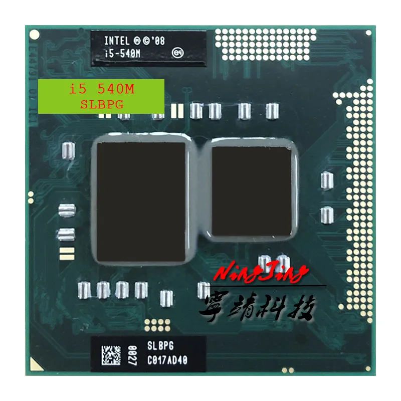

Intel Core i5-540M i5 540M SLBPG SLBTV 2.5 GHz Dual-Core Quad-Thread CPU Processor 3W 35W Socket G1 / rPGA988A