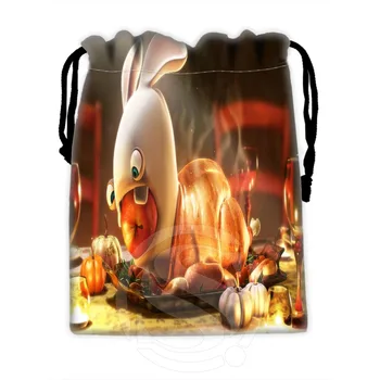

Unique Design Custom Raving Rabbids#3 drawstring bags for mobile phone tablet PC packaging Gift Bags18X22cm SQ00729-@H0620