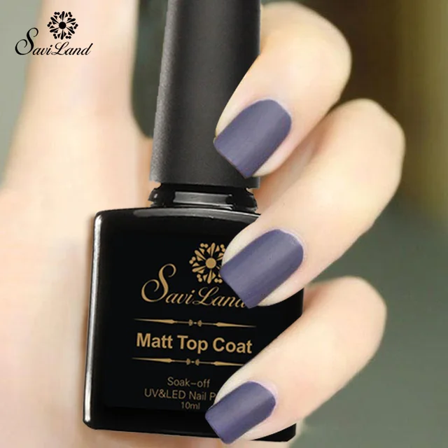 Saviland 1pcs Uv Gel Nails Matte Top Coat Nail Polish Saviland 1pcs Uv Gel Nails Matte Top Coat Nail Polish Durable Soak Off