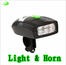 bicycle light+ bell Cycling Bike Bicycle flashlight front lights led Handlebar Ring Horns horn Electronic Alarm Bell Sound F1014