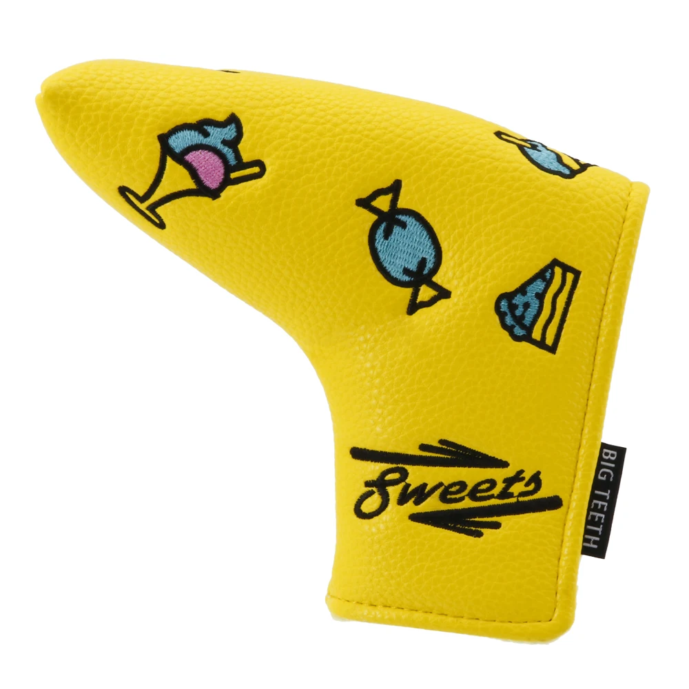 6003520 big teeth golf pingtype putter cover yellow (1)