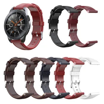 

Replacement Wristband For Samsung Gear S3/Gear2 Leather Watchband Wrist Strap for Samsung Galaxy Watch 46mm 601#2