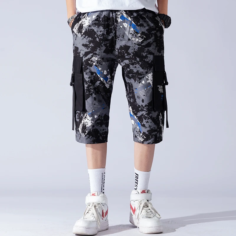 New Summer Style Men Camouflage Shorts Knee Length Short Joggers Fitness Streetwear Shorts LBZ111