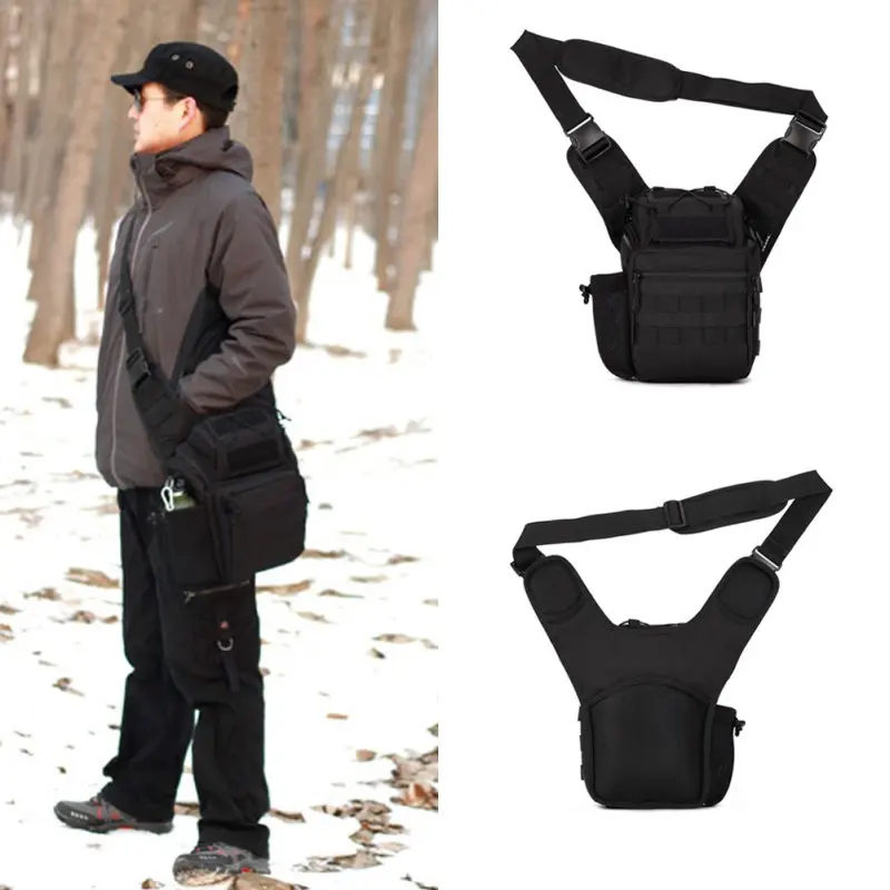Waterproof Anti tear Outdoor DSLR Camera Bag Woodland Shoulders Messenger Daypacks Saddle Bag Multi Purpose font