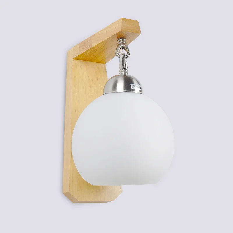 

New Modern minimalist Natural Solid Wood Led wall lamp Creative corridor/porch/bed light Japanese tatami type lamp