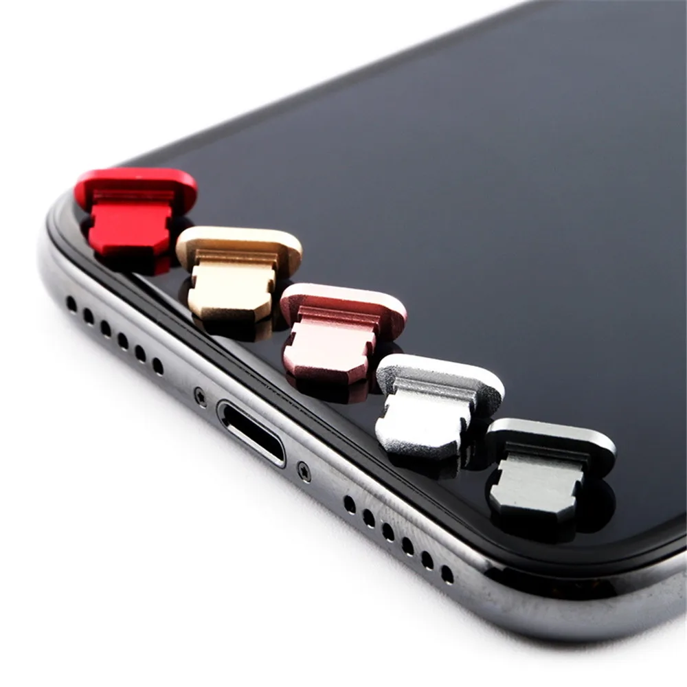 Модная заглушка для зарядного устройства металлическая защита от пыли Iphone 5 5s 6 6s 7