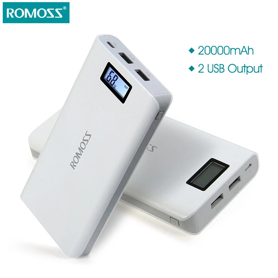 bilder für Original 20000 mAh ROMOSS Sinn 6/6 Plus LCD Tragbare Energienbank Externe Batterie Schnellladung Für Handys Tablet PC bilder für Original 20000 mAh ROMOSS Sinn 6/6 Plus LCD Tragbare Energienbank Externe Batterie Schnellladung Für Handys Tablet PC