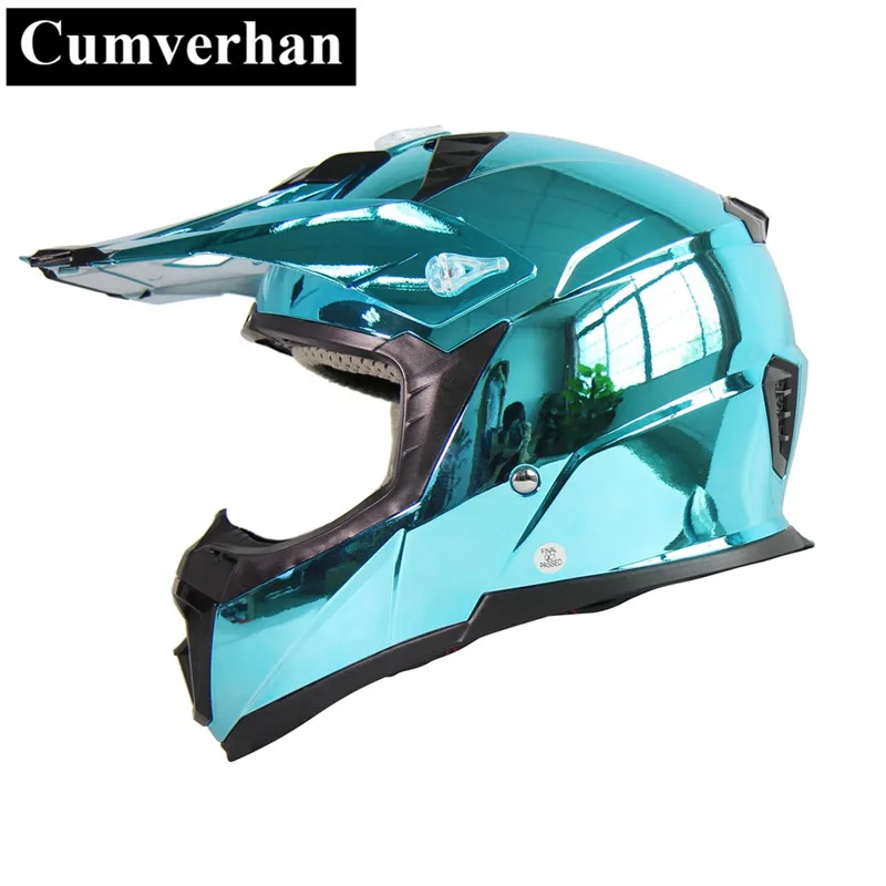 CUMVERHAN Хромированный Цвет Casco Moto мотоциклетный шлем полный лицо GP Racing Capacetes de