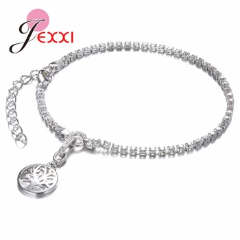 

Tree Shape Pendant Bracelets Newest Wholesale 925 Sterling Silver Cubic Zircon Women Wedding Engagement Party Jewelry