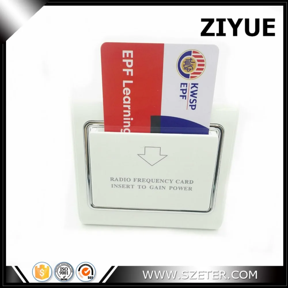 

S50 S70 High frequency 13.56mhz MF Card key Energy saver switch Card Holder for hotel guest room