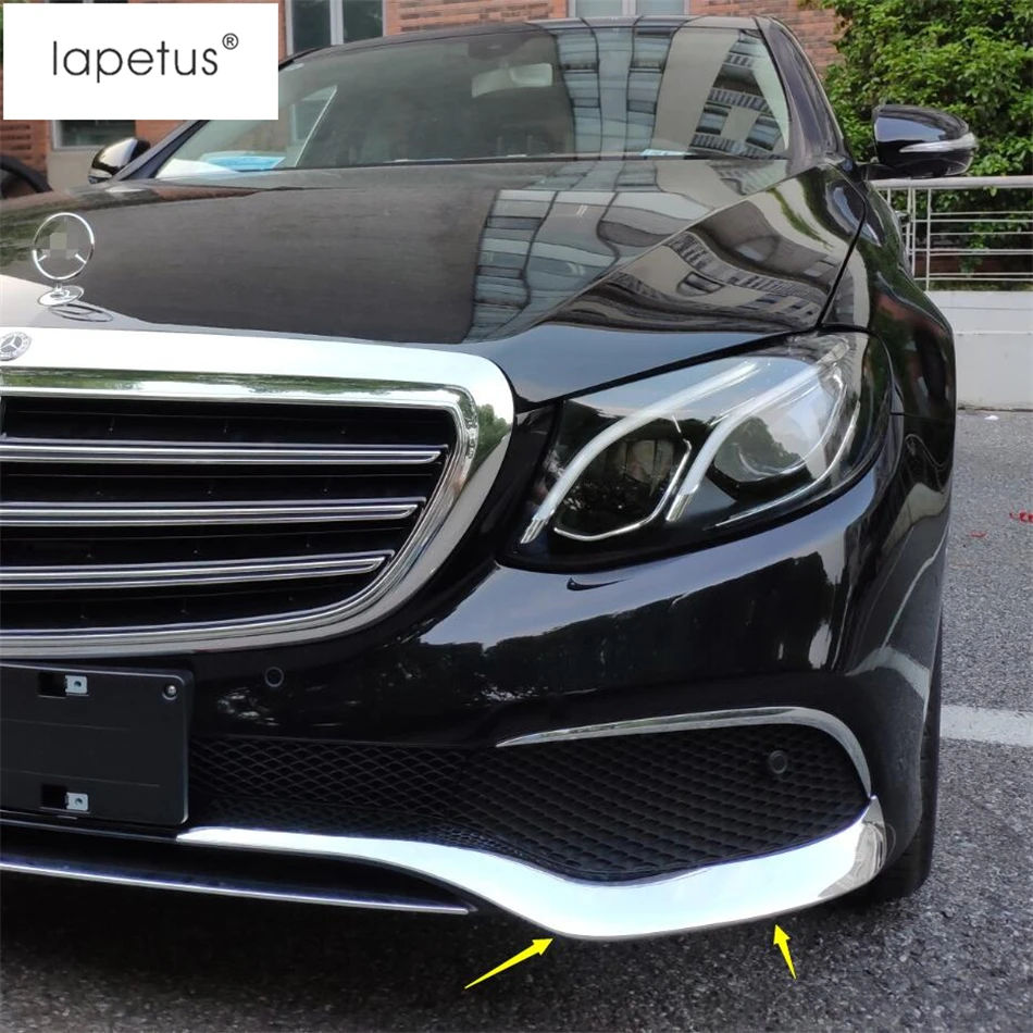 Аксессуары Lapetus подходят для Mercedes Benz E CLASS W213- Передняя головка бампера полосы и протектор угловой чехол отделка