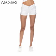 New Arrival Skinny Casual Shorts Denim Shorts for Women White Summer Shorts Girls 2018 Sexy Leg Curling Women’s Short Jeans