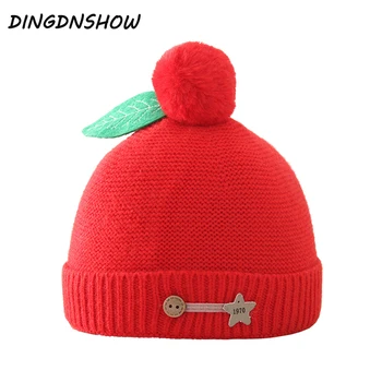 

[DINGDNSHOW] 2019 New Arrival Beanies Hat Kids Cotton Warm Winter Cap Skullies Hat Baby Cartoon Bonnet Hat Boys Knitted Hat Girl