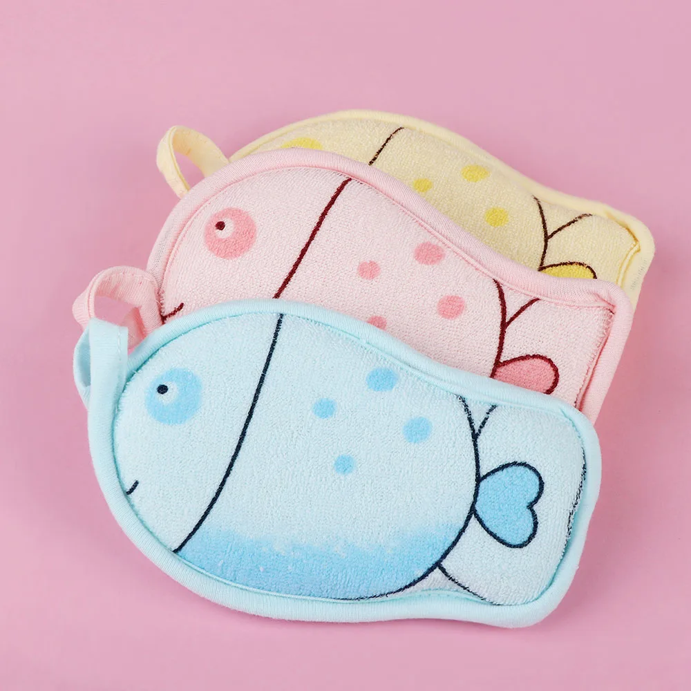 

Cute Newborn Baby Shower Bath Sponge Rub Animal Pattern Infant Toddle Bath Brushes Cotton Rubbing Body Wash Towel Accessories