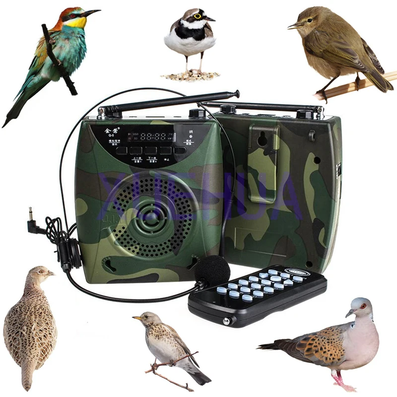 

New Hunting Decoy 800 Bird sound Wireless Remote Built in Battery Bird caller hunting electronic decoy With Headset